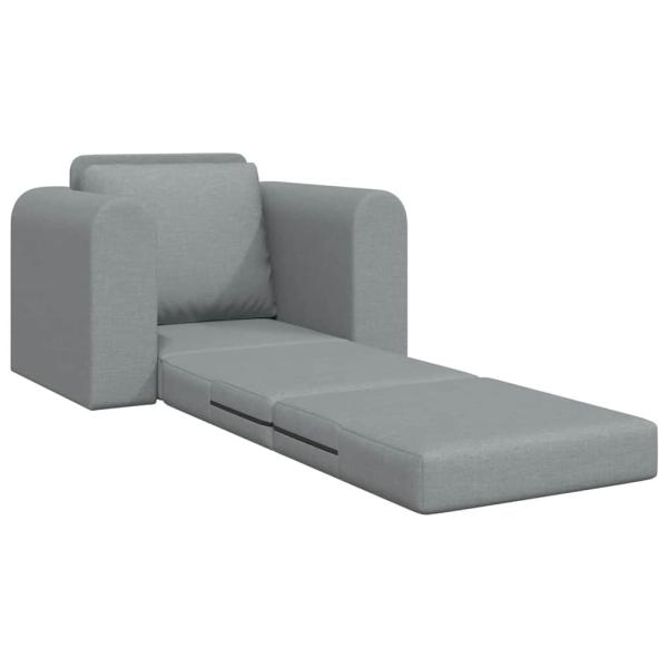 Boden Schlafsofa 2-in-1 Hellgrau 98x71x83 cm Stoff