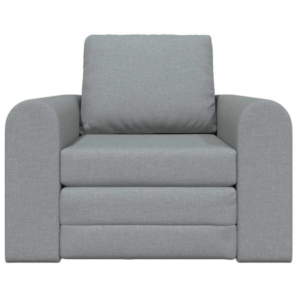 Boden Schlafsofa 2-in-1 Hellgrau 98x71x83 cm Stoff