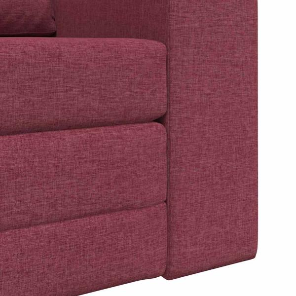 Boden Schlafsofa 2-in-1 Burgunderrot 98x71x83 cm Stoff