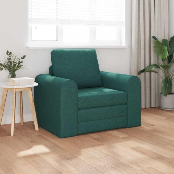 ARDEBO.de - Boden Schlafsofa 2-in-1 Dunkelgrün 98x71x83 cm Stoff
