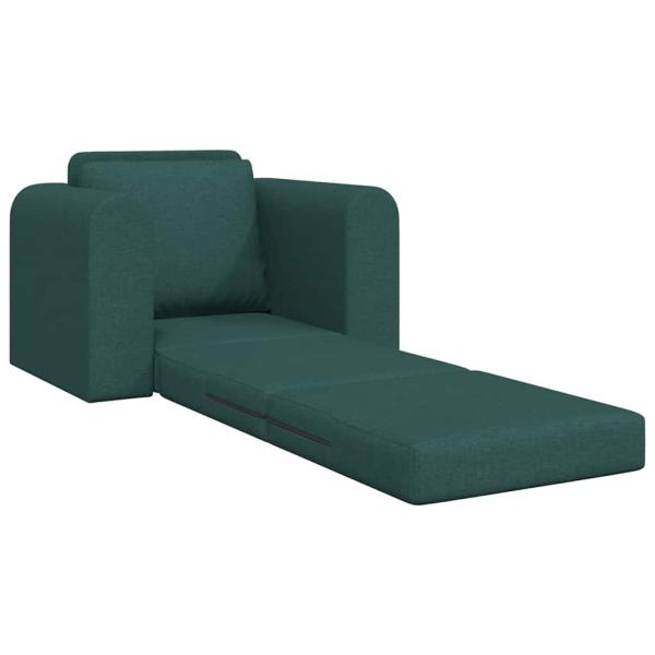 Boden Schlafsofa 2-in-1 Dunkelgrün 98x71x83 cm Stoff