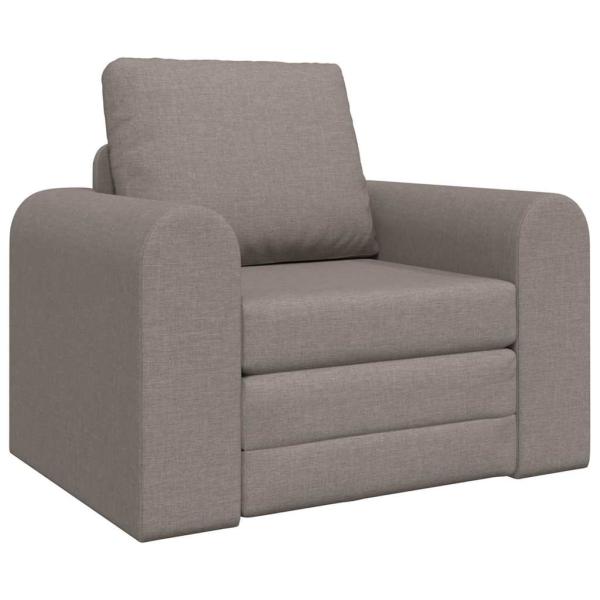 Floor Sofa Bett 2-in-1 Taupe 98x71x83 cm Stoff