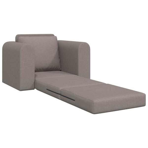 Floor Sofa Bett 2-in-1 Taupe 98x71x83 cm Stoff