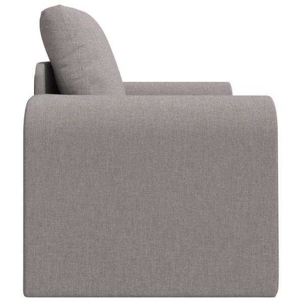 Floor Sofa Bett 2-in-1 Taupe 98x71x83 cm Stoff