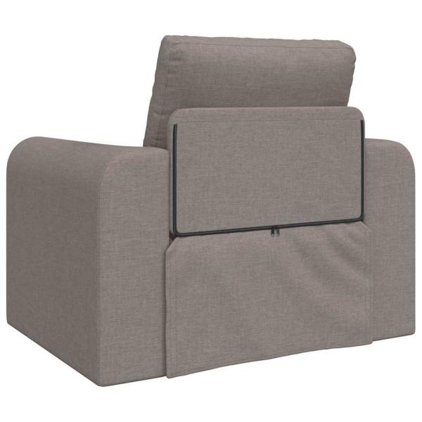 Floor Sofa Bett 2-in-1 Taupe 98x71x83 cm Stoff