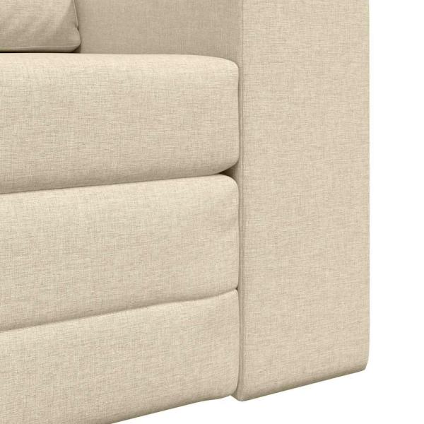 Boden Sofa Bett 2-in-1 Creme 98x71x83 cm Stoff