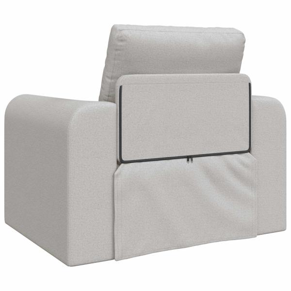 Schlafsofa 2-in-1 Wolkengrau 98x71x83 cm Stoff