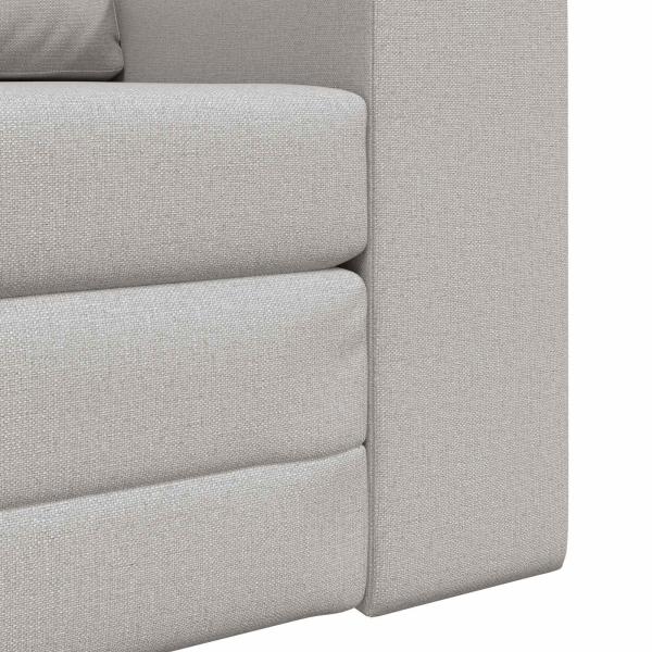 Schlafsofa 2-in-1 Wolkengrau 98x71x83 cm Stoff