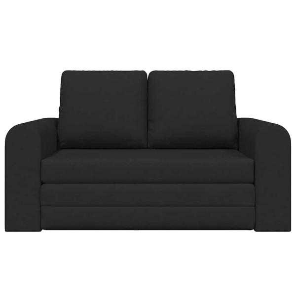Boden Sofa Bett 2-in-1 Schwarz 148x71x83 cm Stoff