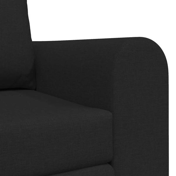 Boden Sofa Bett 2-in-1 Schwarz 148x71x83 cm Stoff