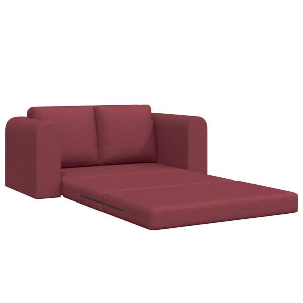 Boden Schlafsofa 2-in-1 Weinrot 148x71x83 cm Stoff