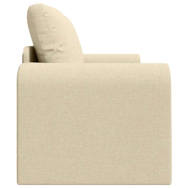 Boden Schlafsofa 2-in-1 Creme 148x71x83 cm Stoff