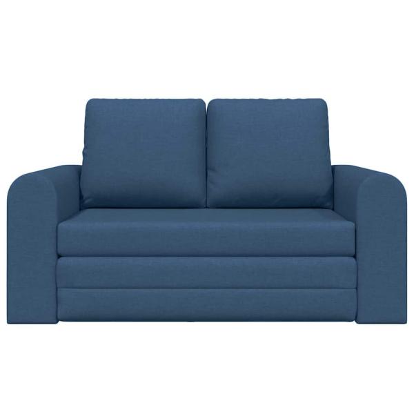 Boden-Schlafsofa 2-in-1 Blau 148x71x83 cm Stoff