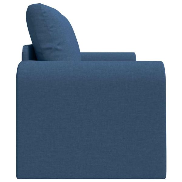 Boden-Schlafsofa 2-in-1 Blau 148x71x83 cm Stoff