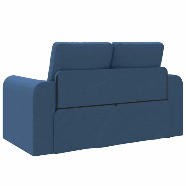Boden-Schlafsofa 2-in-1 Blau 148x71x83 cm Stoff