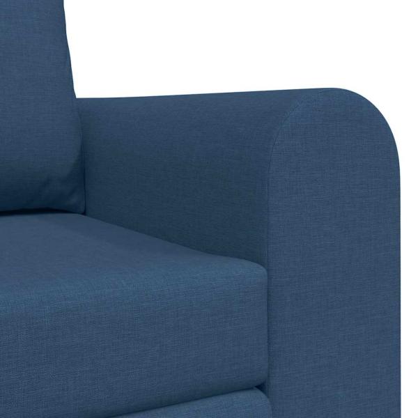 Boden-Schlafsofa 2-in-1 Blau 148x71x83 cm Stoff