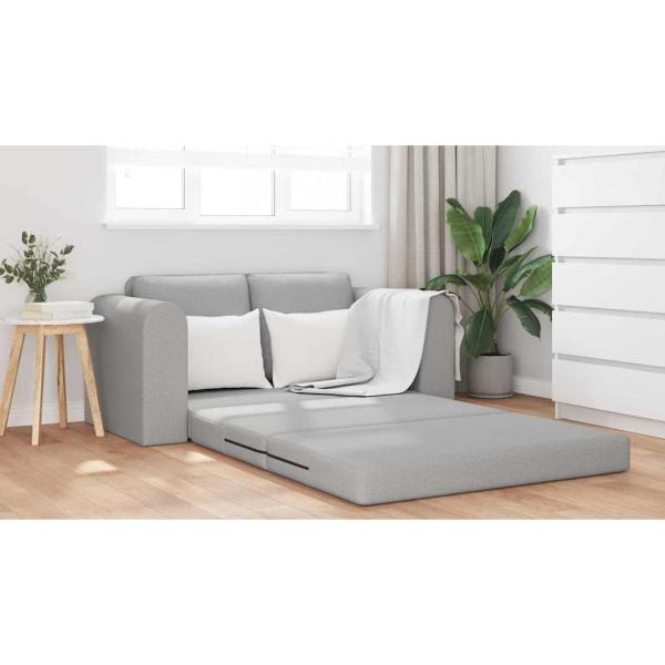 Boden Schlafsofa 2-in-1 Wolken Grau 148x71x83 cm Stoff