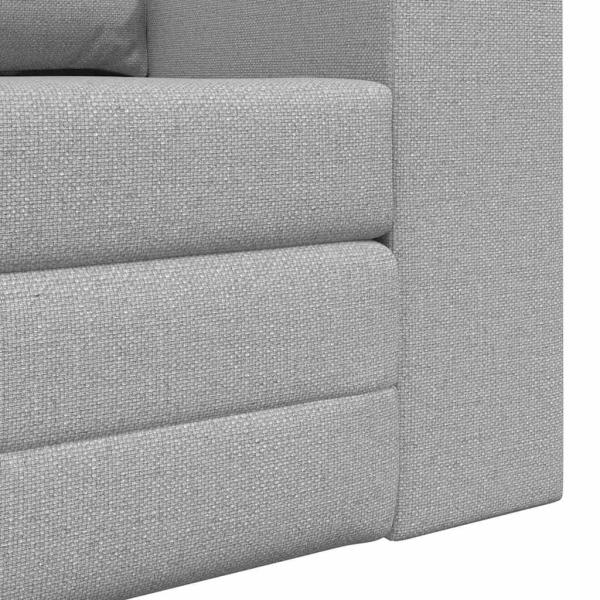 Boden Schlafsofa 2-in-1 Wolken Grau 148x71x83 cm Stoff