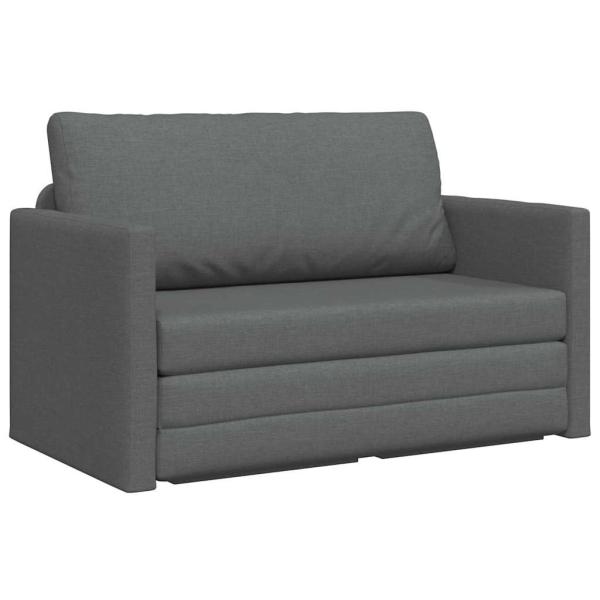 Boden Sofa Bett 2-in-1 Dunkelgrau 124x71x78 cm Stoff