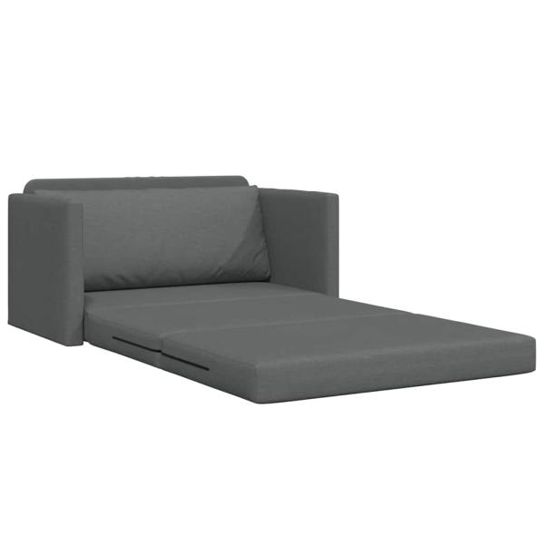 Boden Sofa Bett 2-in-1 Dunkelgrau 124x71x78 cm Stoff