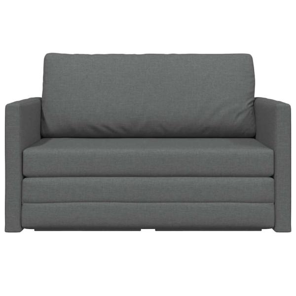 Boden Sofa Bett 2-in-1 Dunkelgrau 124x71x78 cm Stoff