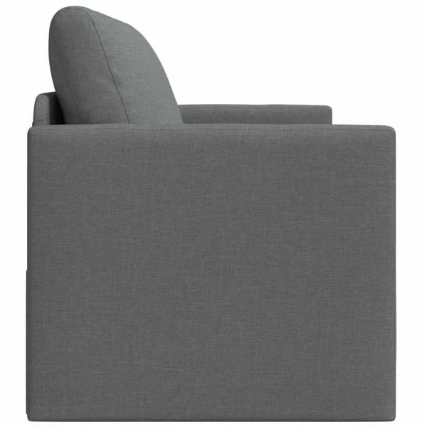 Boden Sofa Bett 2-in-1 Dunkelgrau 124x71x78 cm Stoff