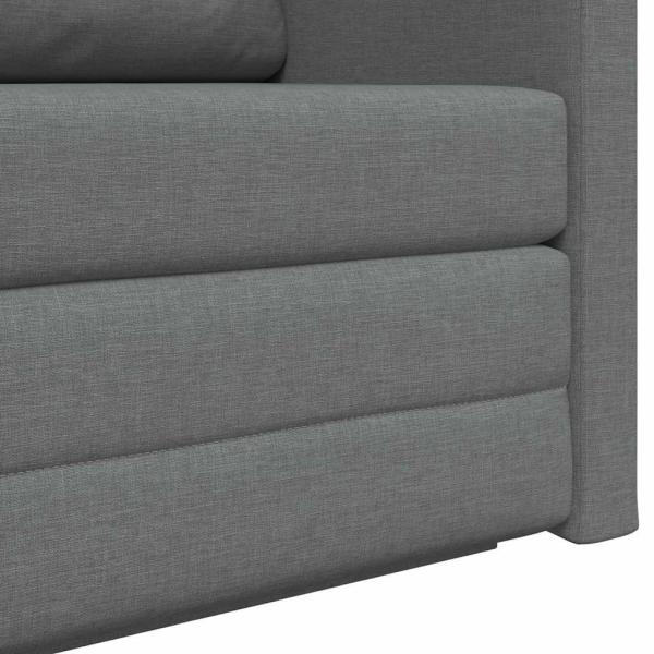 Boden Sofa Bett 2-in-1 Dunkelgrau 124x71x78 cm Stoff