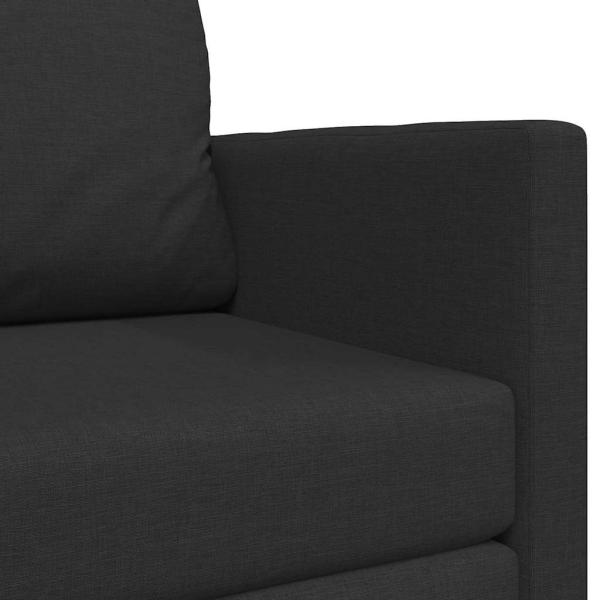Futon Sofa Bett 2-in-1 Schwarz 124x71x78 cm Stoff