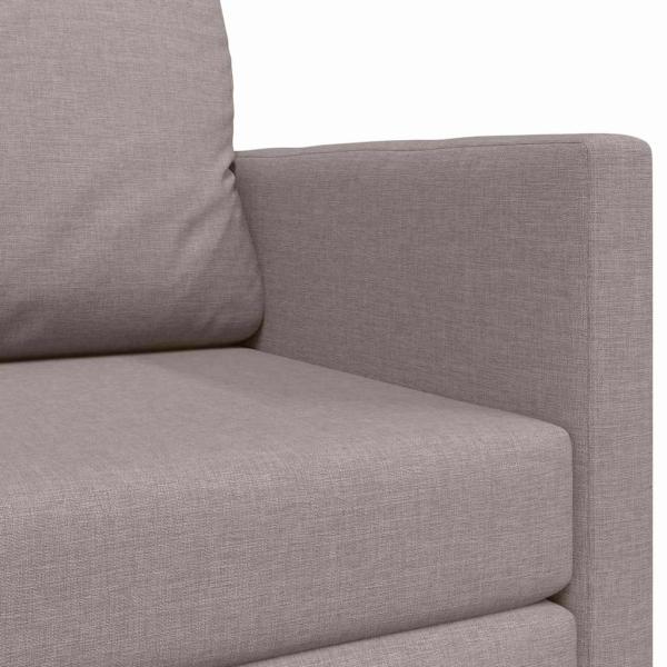 Bodensofa Bett 2-in-1 Taupe 124x71x78 cm Stoff