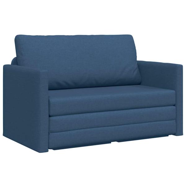 ARDEBO.de - Boden Sofa Bett 2-in-1 Blau 124x71x78 cm Stoff