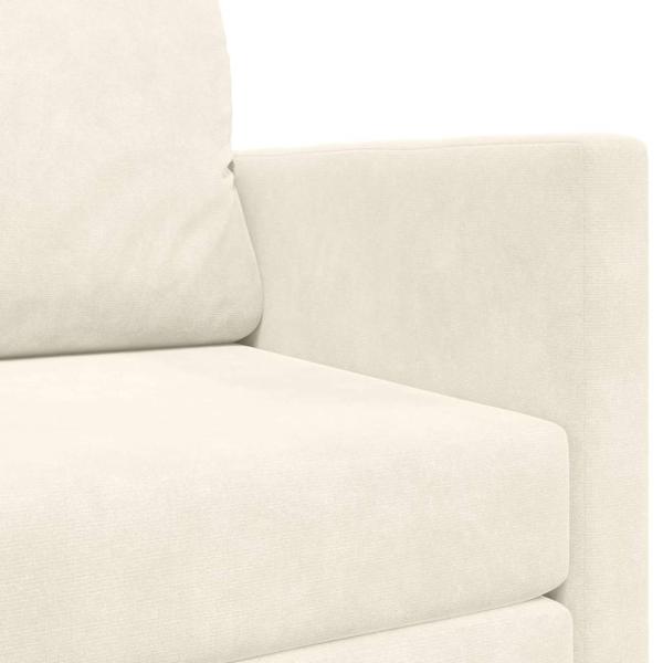 Boden Sofa Bett 2-in-1 Creme 124x204x61 cm Velvet