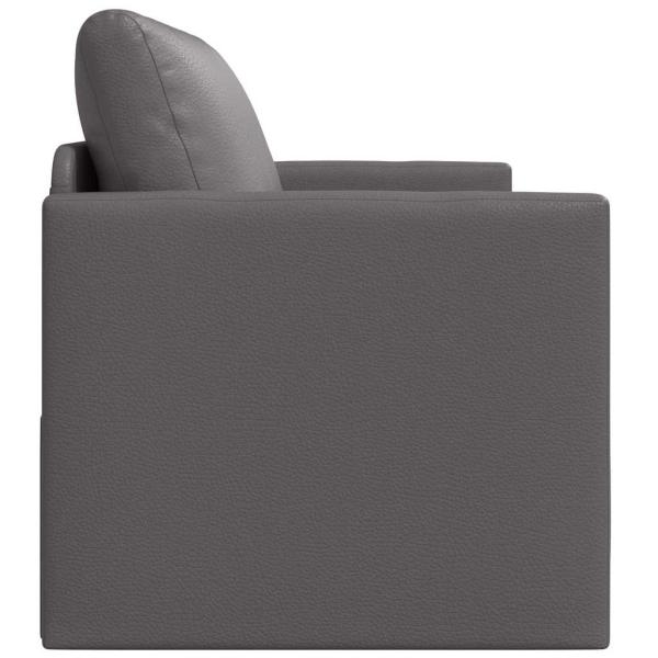 Boden Schlafsofa 2-in-1 Grau 124x71x78 cm Kunstleder