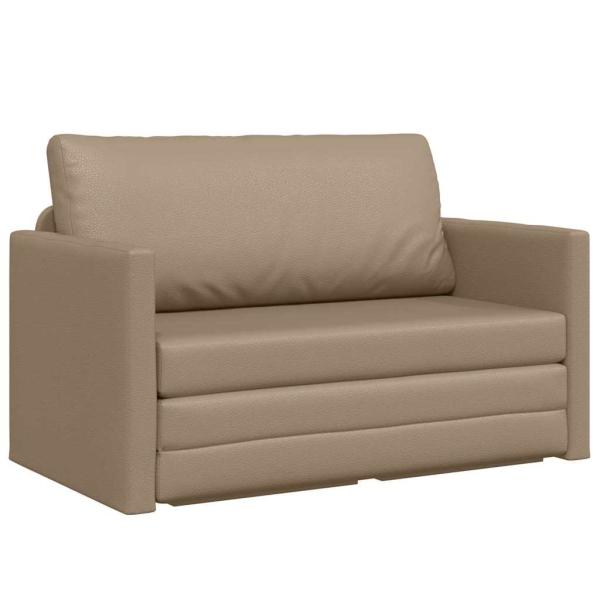 Futonsofa 2-in-1 Cappuccino 124x71x78 cm Kunstleder