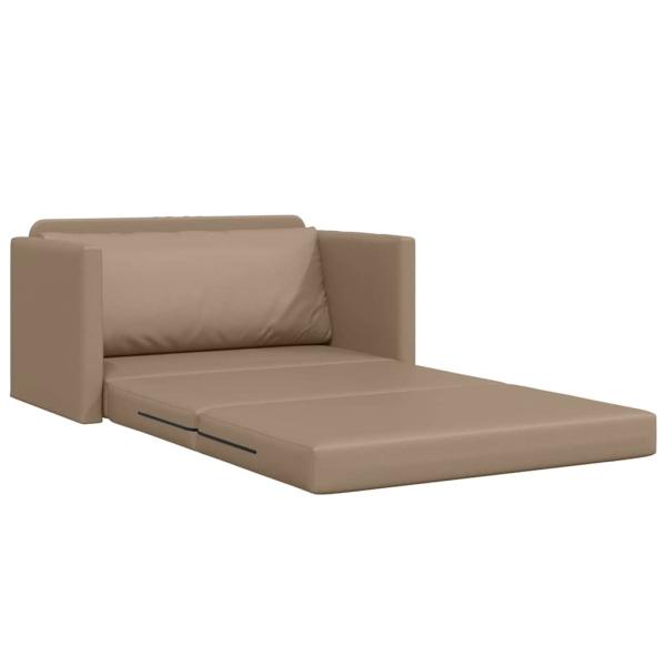 Futonsofa 2-in-1 Cappuccino 124x71x78 cm Kunstleder