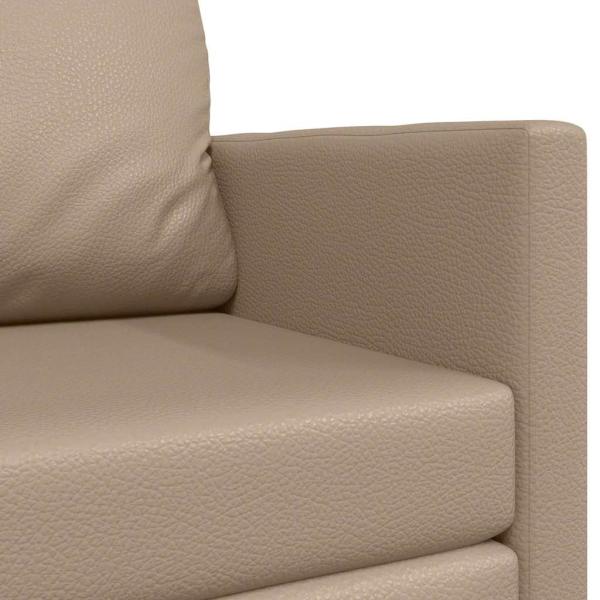 Futonsofa 2-in-1 Cappuccino 124x71x78 cm Kunstleder