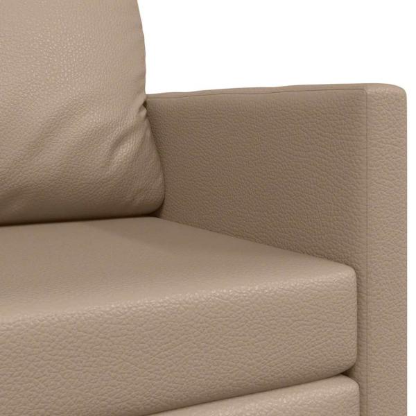 Futonsofa 2-in-1 Cappuccino 124x71x78 cm Kunstleder
