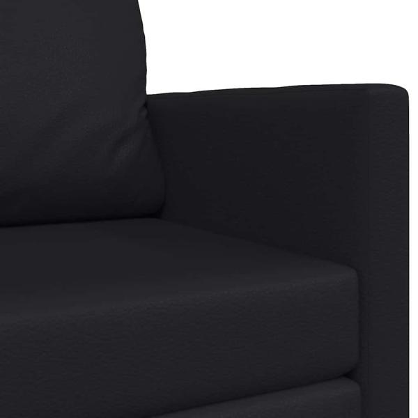 Boden Sofa Bett 2-in-1 Schwarz 124x71x78 cm Kunstleder