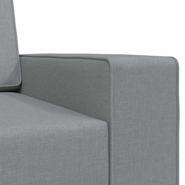Boden Schlafsofa 2-in-1 Hellgrau 245x150x60.5 cm Stoff