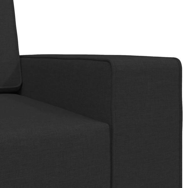 Boden Sofa Bett 2-in-1 Schwarz 245x150x60.5 cm Stoff