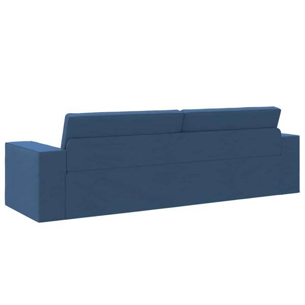 Boden Schlafsofa 2-in-1 Blau 245x150x60.5 cm Stoff