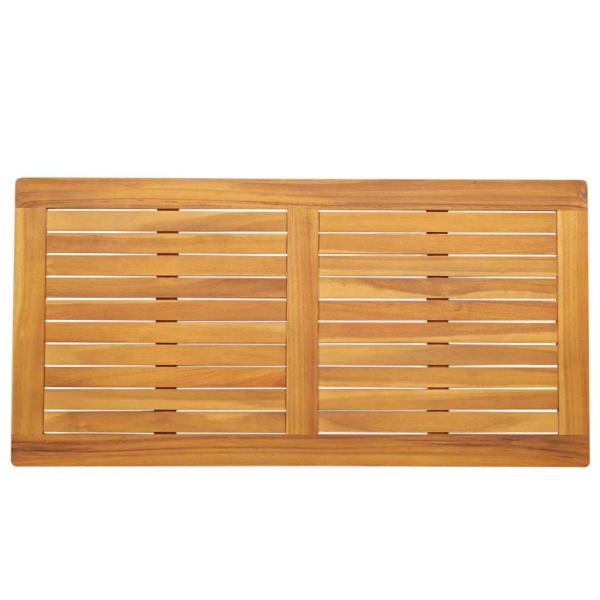 Tischplatte 110x55x2,2 cm Rechteckige Massivholztischplatte