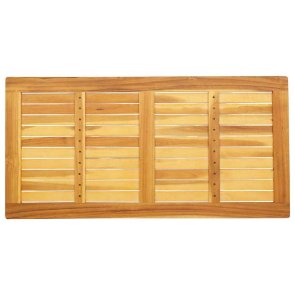 Tischplatte 110x55x2,2 cm Rechteckige Massivholztischplatte
