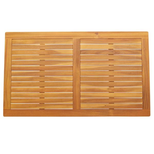 ARDEBO.de - Tischplatte 120x70x2,2 cm Rechteckig Massivholz Akazie