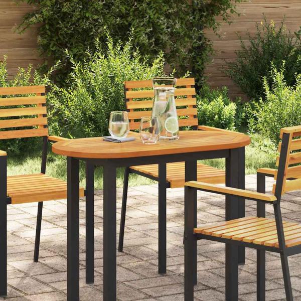 Tischplatte 90x45x2,2 cm Oval Massivholz Akazie