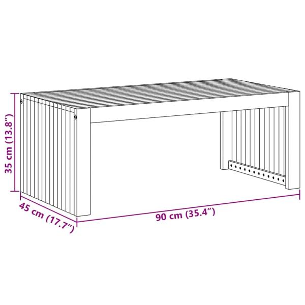 Garten Couchtisch 90x45x35 cm Massivholz Akazie