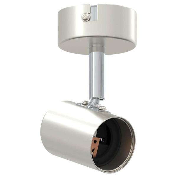 Deckenstrahler 1 Wege verstellbar Gebürstetes Nickel E27