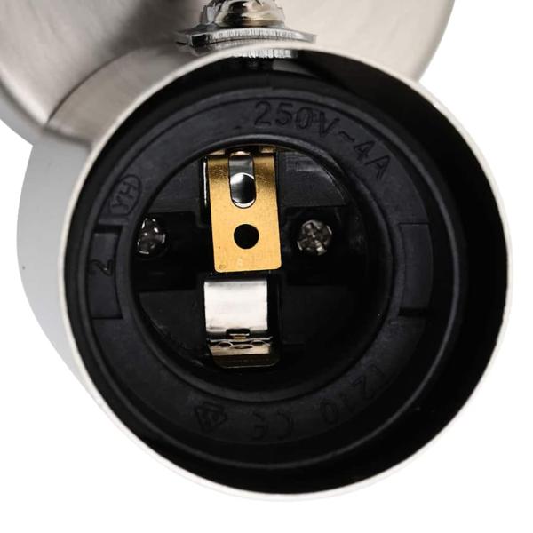 Deckenstrahler 1 Wege verstellbar Gebürstetes Nickel E27