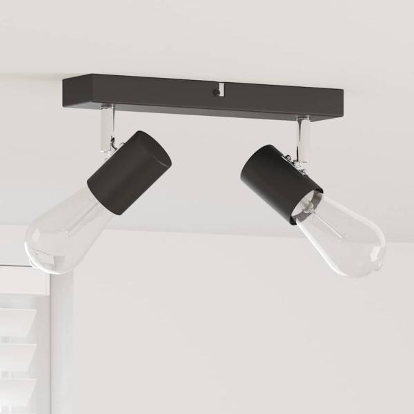 ARDEBO.de - Deckenstrahler 2 Wege verstellbar Schwarz E27