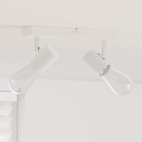 ARDEBO.de - Deckenstrahler 2 Wege Verstellbar Weiß E27