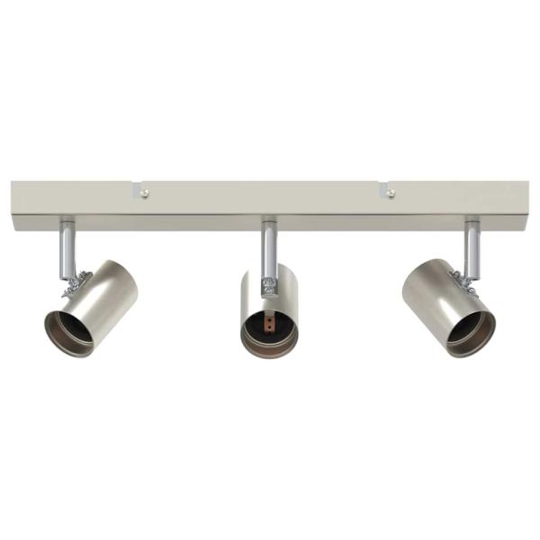 Deckenstrahler 3-Wege Verstellbare Gebürstetes Nickel E27
